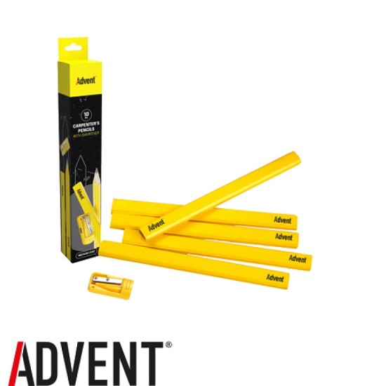 Advent Carpenter's Pencil & Sharpener Set