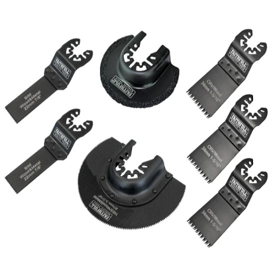 Faithfull 7 Piece Multi-Tool Blade Set