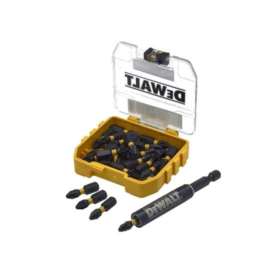 DeWALT 25 Piece PZ2 Impact Bits Box