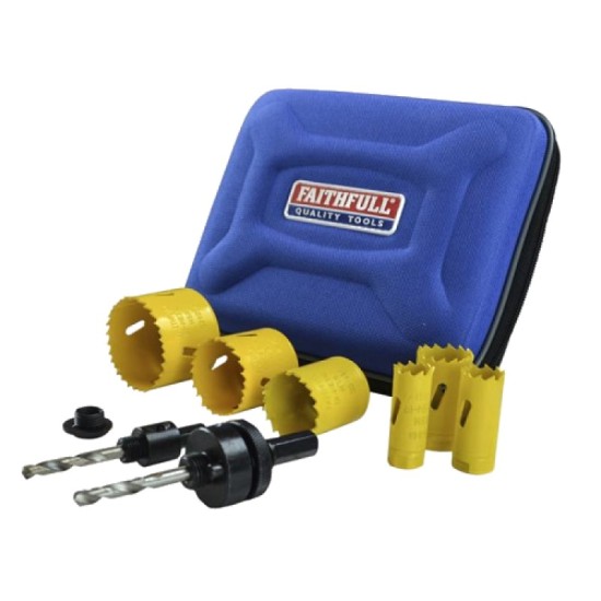 Faithfull 9 Piece Holesaw Set