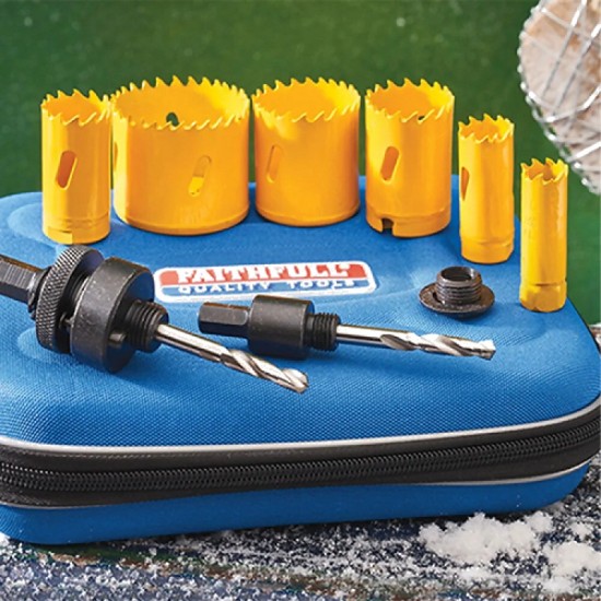 Faithfull 9 Piece Holesaw Set